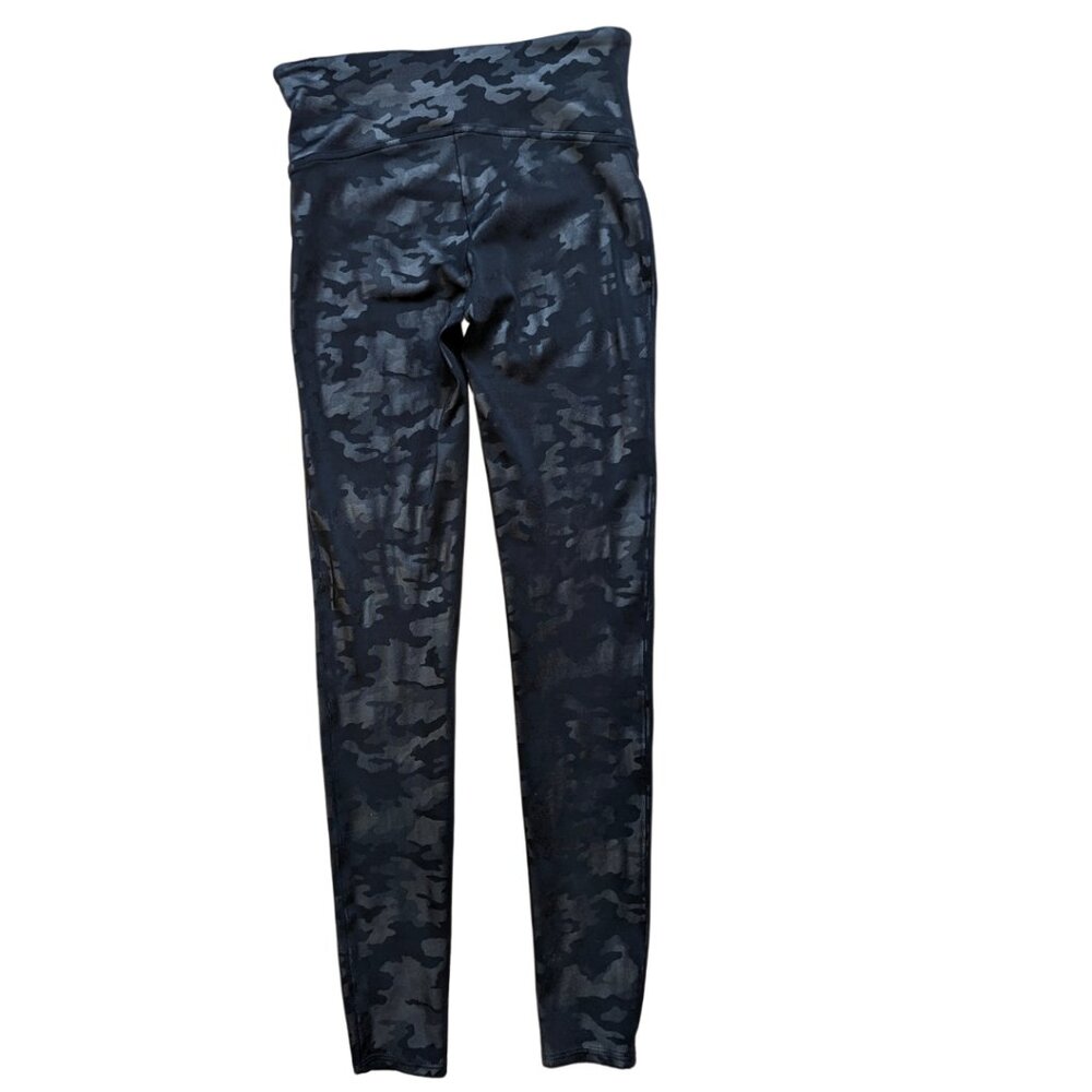 Spanx Medium Black Camo High Waist Ankle Cropped Leggings - Picture 5 of 9